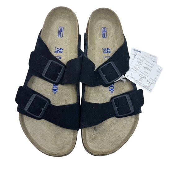 Birkenstock Arizona Navy Blue Suede Soft Footbed Sandals EU size 42 Mens 9 - Picture 8 of 8
